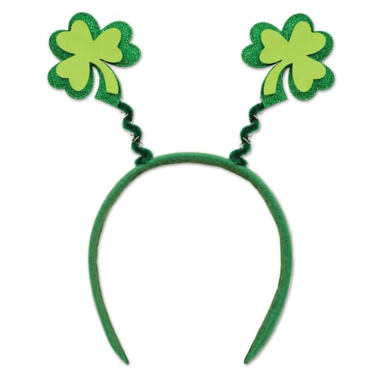 Beistle Adult Green Glittered Shamrock Boppers, 2ct.